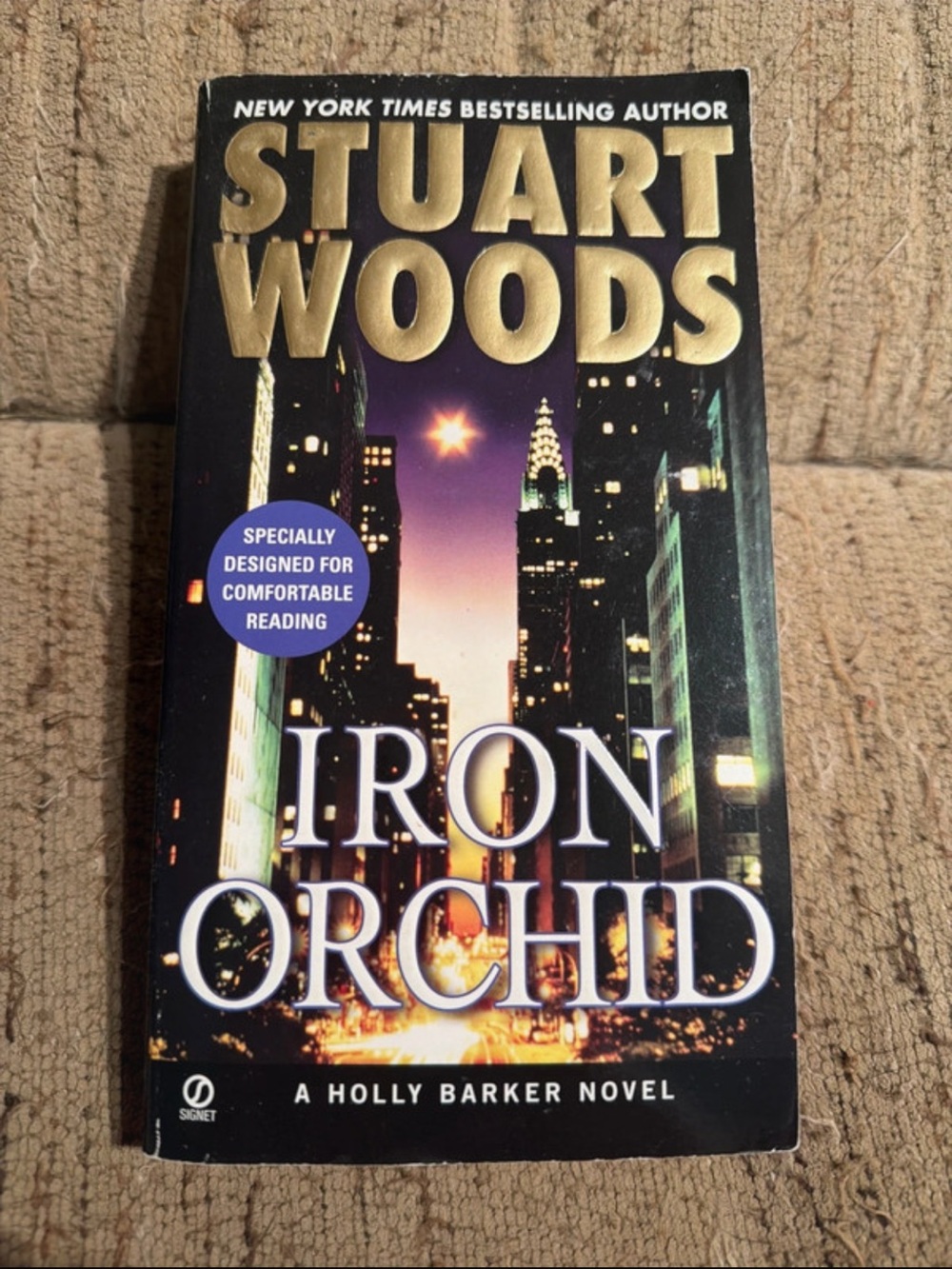 Iron Orchid Paperback Book - Black/Gold Cover